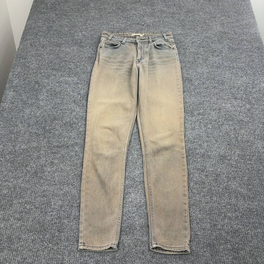 Levis Jeans Womens 26 Gray Cotton Blend 721 Vintage High Rise Skinny Casual